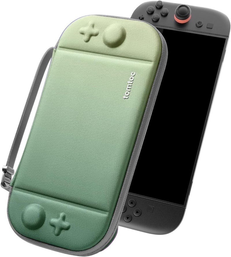 Tomtoc Slim Carrying Case for Nintendo Switch 2 Model 2025, Odorless Felt Protective Hard Shell with 12 Game Card Slots, Portable Travel Storage Case with Original Patent and Military Grade Protection - Image 1